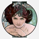 The Precious Stones Emerald Alphonse Mucha Poster