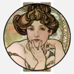 The Precious Stones Topaz Alphonse Mucha Poster
