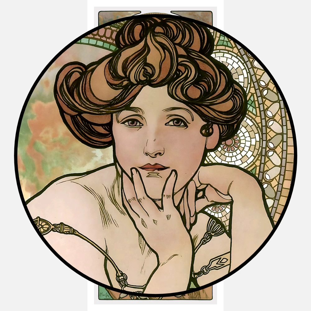 The Precious Stones Topaz Alphonse Mucha Poster
