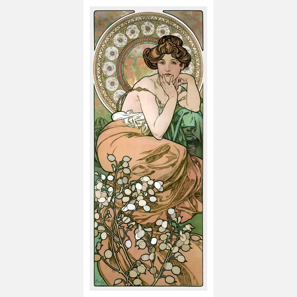 The Precious Stones Topaz Alphonse Mucha Poster