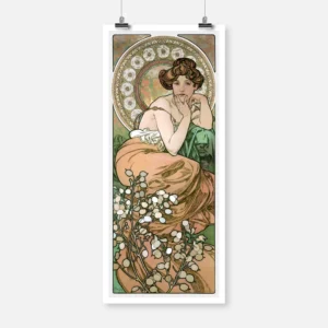 The Precious Stones Topaz Alphonse Mucha Poster