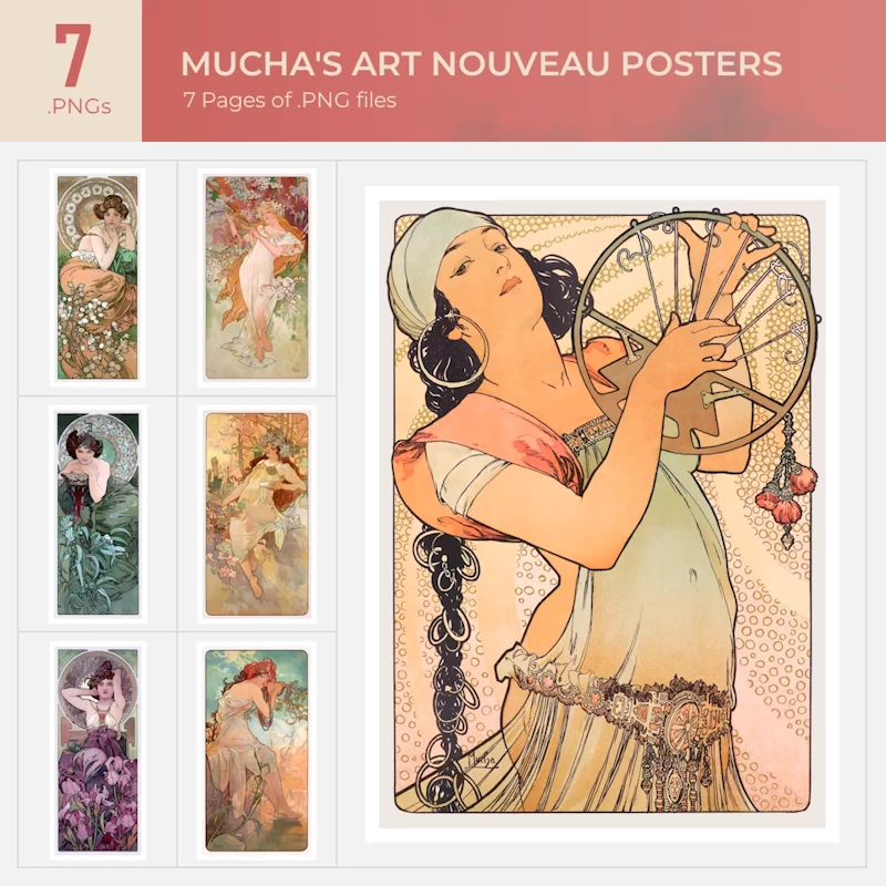 Alphonse Mucha Poster Collection