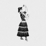 Spanish Dancer with Castanets Vector