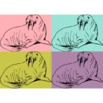 Arctic Walrus Vector