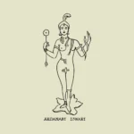 Ardanari Iswari Figure Vector