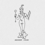Ardanari Iswari Figure Vector