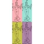 Ardanari Iswari Figure Vector