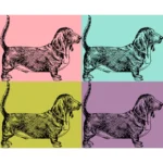 Basset Hound Dog Vector