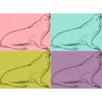 California Sea Lion Vector