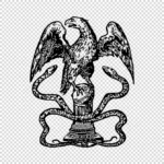 Eagle and Snakes Design Vector