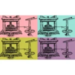 Farming Equipment Cider Press Vector