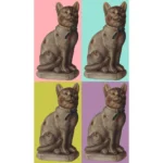 German Chalkware Cat