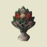 German Chalkware Mantel Stop