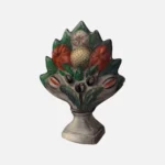 German Chalkware Mantel Stop
