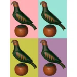German Chalkware Parrot