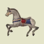 Glossy Carousel Horse