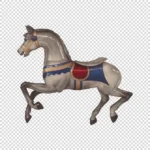 Glossy Carousel Horse