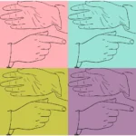 Hands Pointing Hand and Open Hand Vector