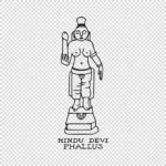 Hindu Devi Figure Vector