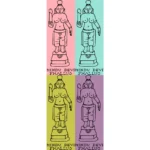Hindu Devi Figure Vector