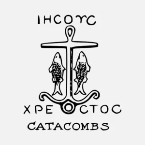 Jesus Christ Catacombs Vector