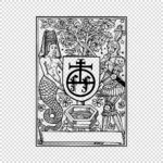 Mermaid and Knight Design Vector