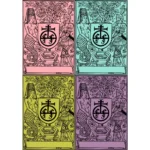Mermaid and Knight Design Vector