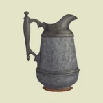 Pewter and Ceramic Pitcher