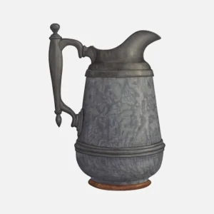 Pewter and Ceramic Pitcher