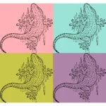 Wall Gecko Vector