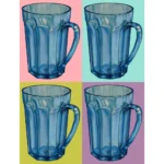 Blue Beer Mug