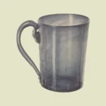 Blue Gray Glass Mug