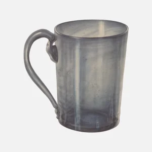 Blue Gray Glass Mug