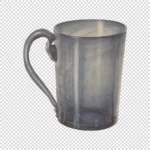 Blue Gray Glass Mug