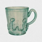 Blue Green Glass Mug