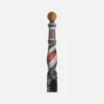Gold Topped Barbershop Pole