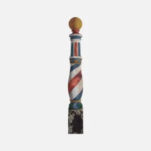 Gold Topped Barbershop Pole