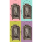 Lantern with Candle Inside