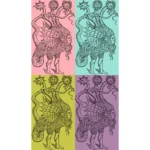 Many Headed Monster Vector