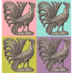 Rooster Cock Figurine