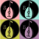 Alphabet 'B' Lute Vector