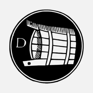 Alphabet 'D' Barrel Vector