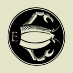 Alphabet 'E' Crab Vector