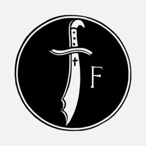 Alphabet 'F' Sword Vector
