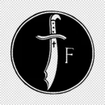 Alphabet 'F' Sword Vector