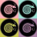 Alphabet 'G' Spiral Creature Vector
