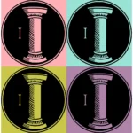 Alphabet 'I' Column Vector