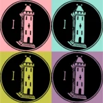 Alphabet 'I' Tower Vector