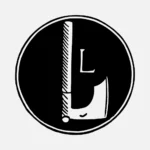 Alphabet 'L' Axe Vector