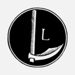 Alphabet 'L' Shovel Vector